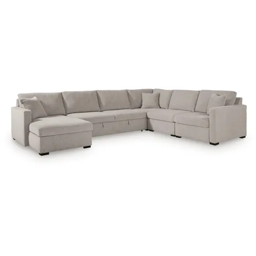 ModMax Luxe 5-Piece Sectional with Chaise and Pop Up Sleeper