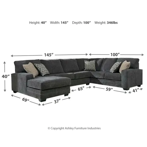 Tracling 3-Piece Sectional with Chaise