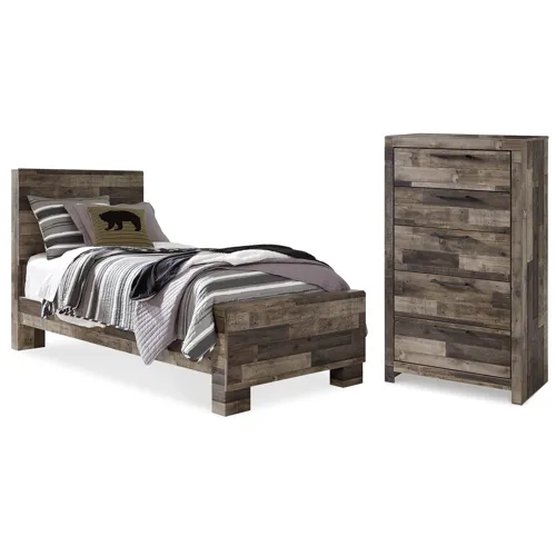 Derekson Twin Panel Bed and Chest