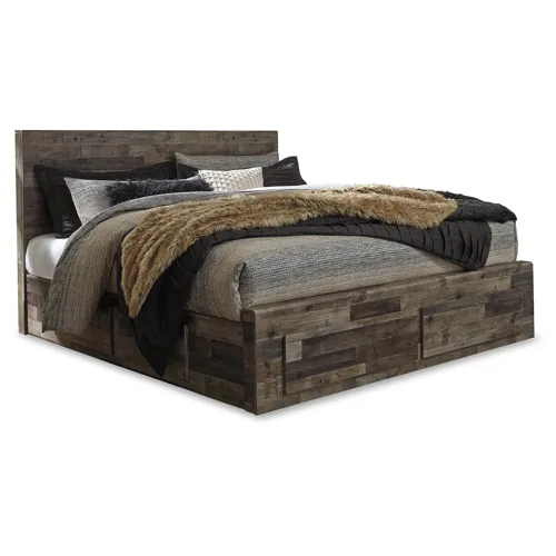 Derekson Panel Bed with 4 Storage Drawers