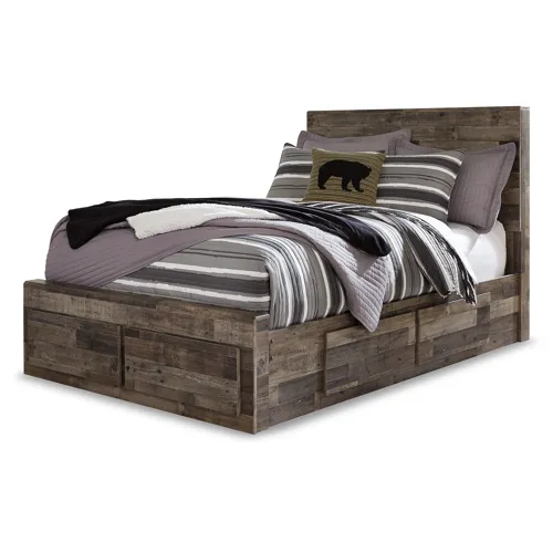 Derekson Panel Bed with 6 Storage Drawers