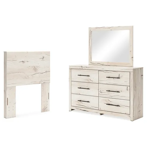 Lawroy Twin Panel Headboard, Dresser and Mirror