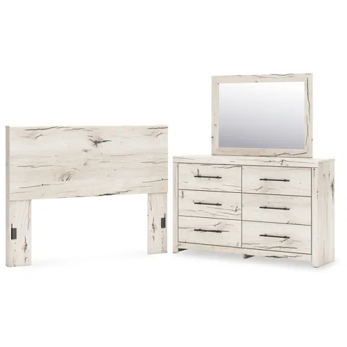 Lawroy Queen Panel Headboard, Dresser and Mirror