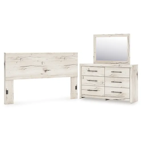 Lawroy King Panel Headboard, Dresser and Mirror