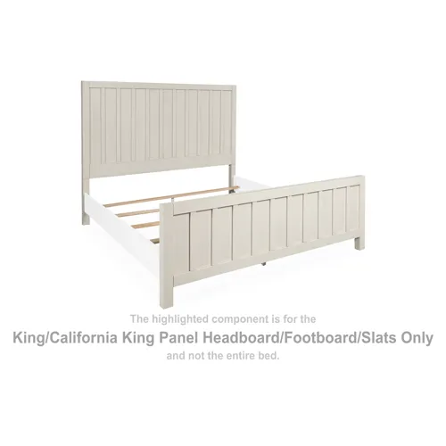 Shaybrock King/California King Panel Headboard/Footboard/Slats