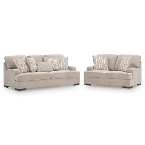 High Profile Sofa and Loveseat