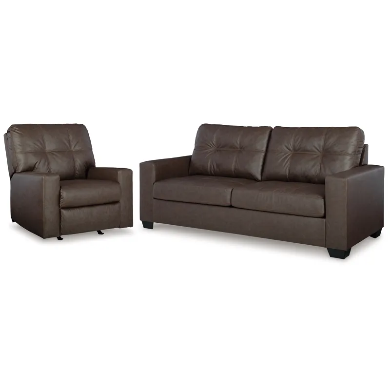 Barlin Mills Sofa and Recliner