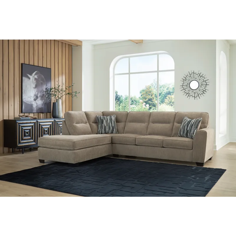 Olten 2-Piece Sectional with Chaise and Ottoman