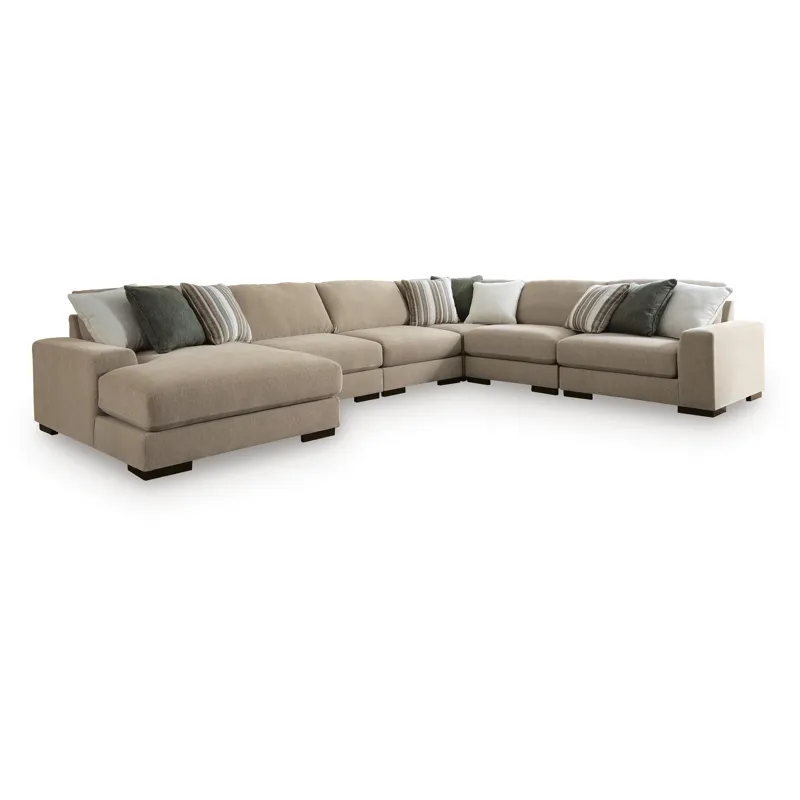 Linenhause 6-Piece Sectional with Chaise