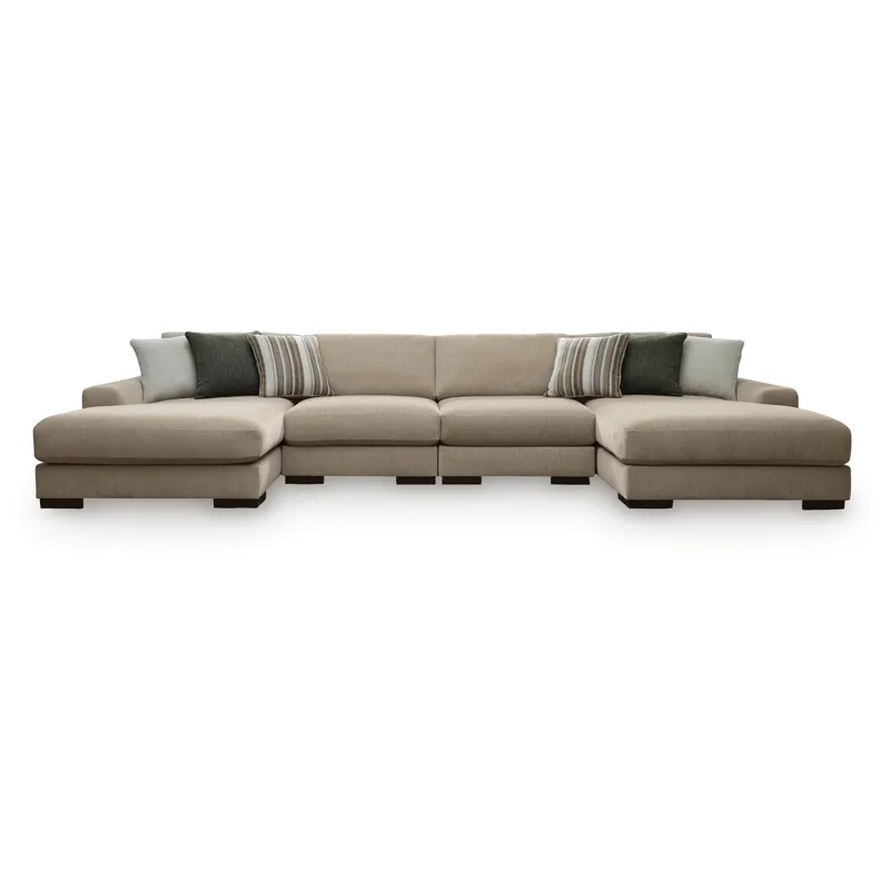Linenhause 4-Piece Double Chaise Sectional