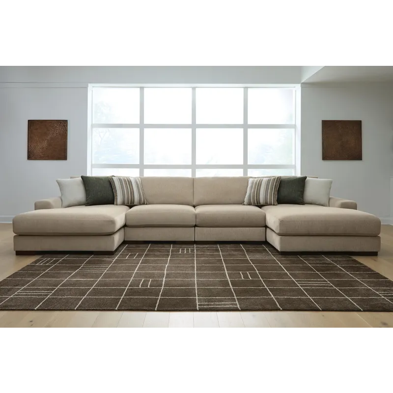 Linenhause 4-Piece Double Chaise Sectional