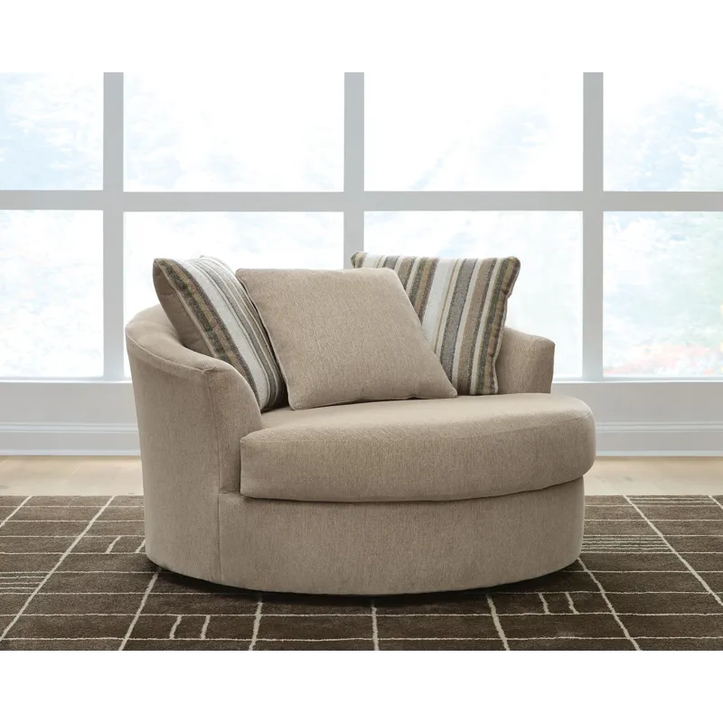 Linenhause Oversized Swivel Accent Chair