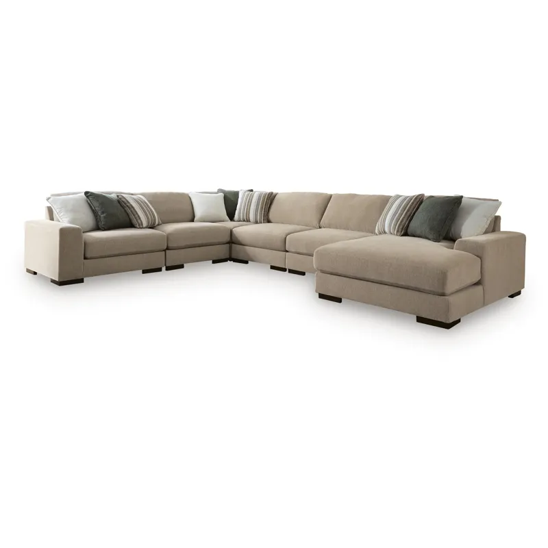 Linenhause 6-Piece Sectional with Chaise