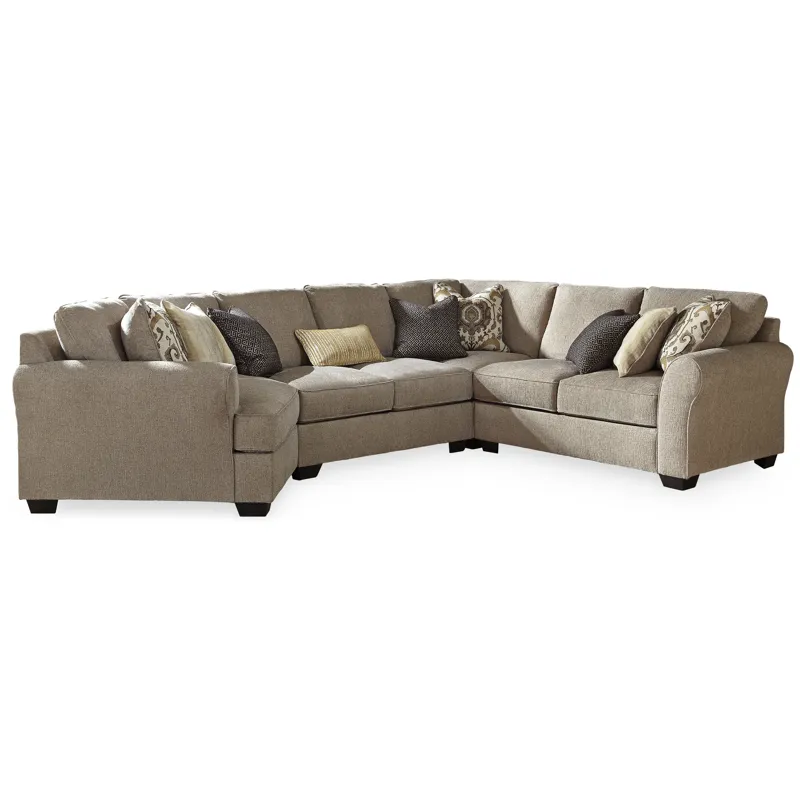 Pantomine 4-Piece Sectional with Cuddler