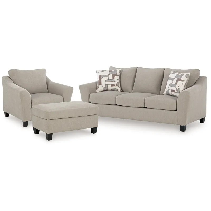 Willarae Sofa, Oversized Chair and Ottoman