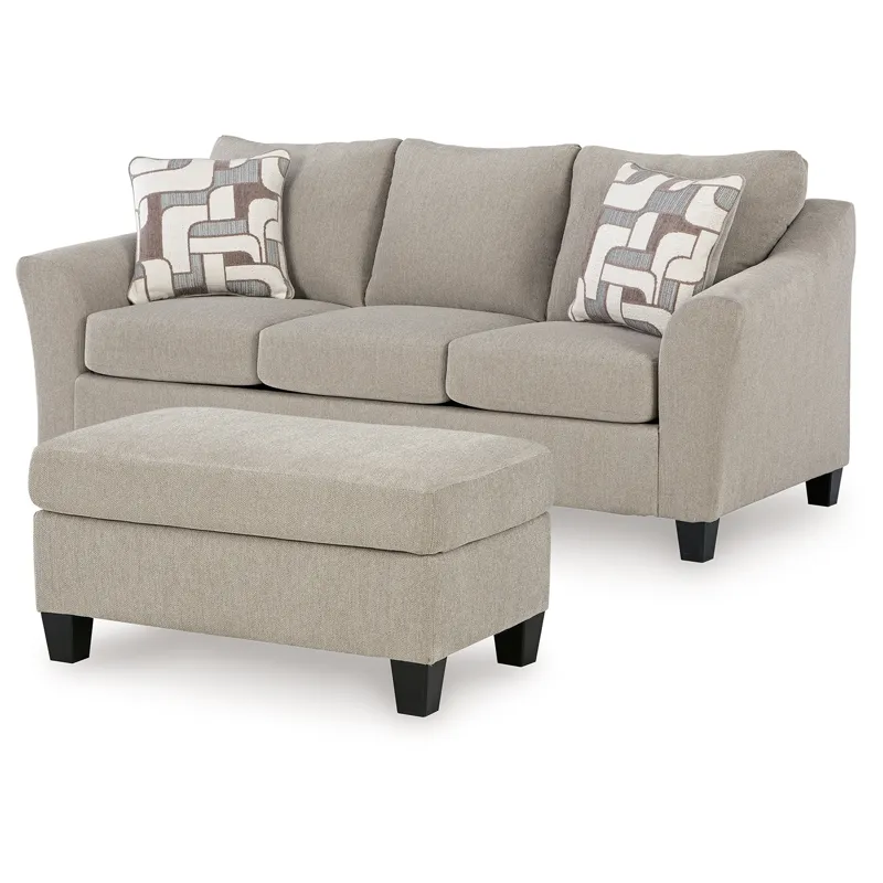 Willarae Queen Sofa Sleeper and Ottoman