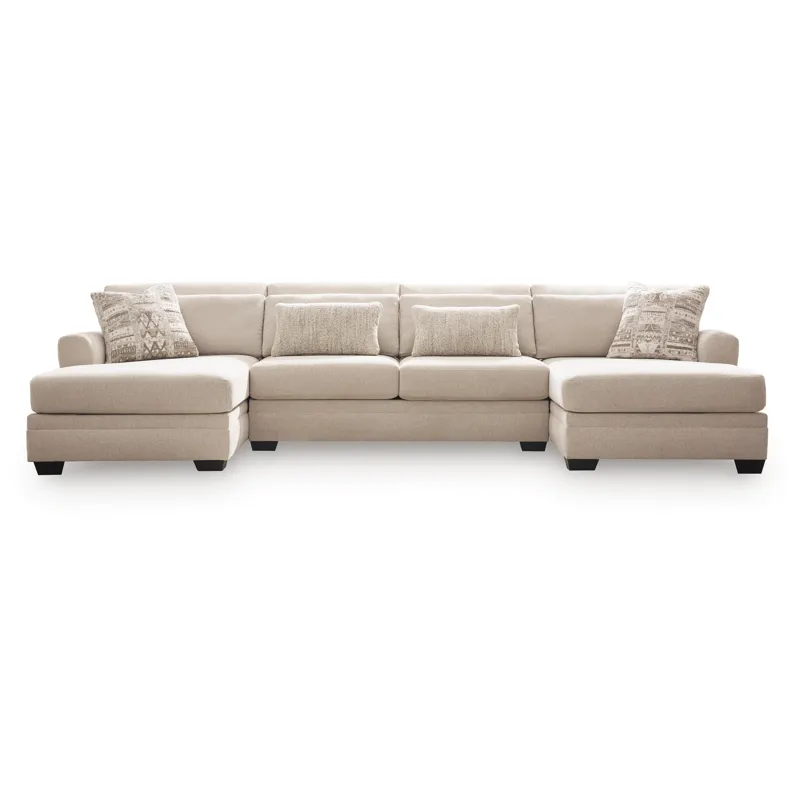 Mandi Point 3-Piece Double Chaise Sectional