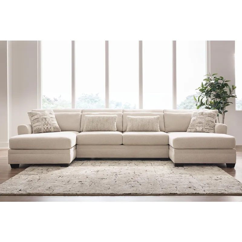 Mandi Point 3-Piece Double Chaise Sectional