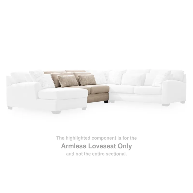 Mandi Point Armless Loveseat