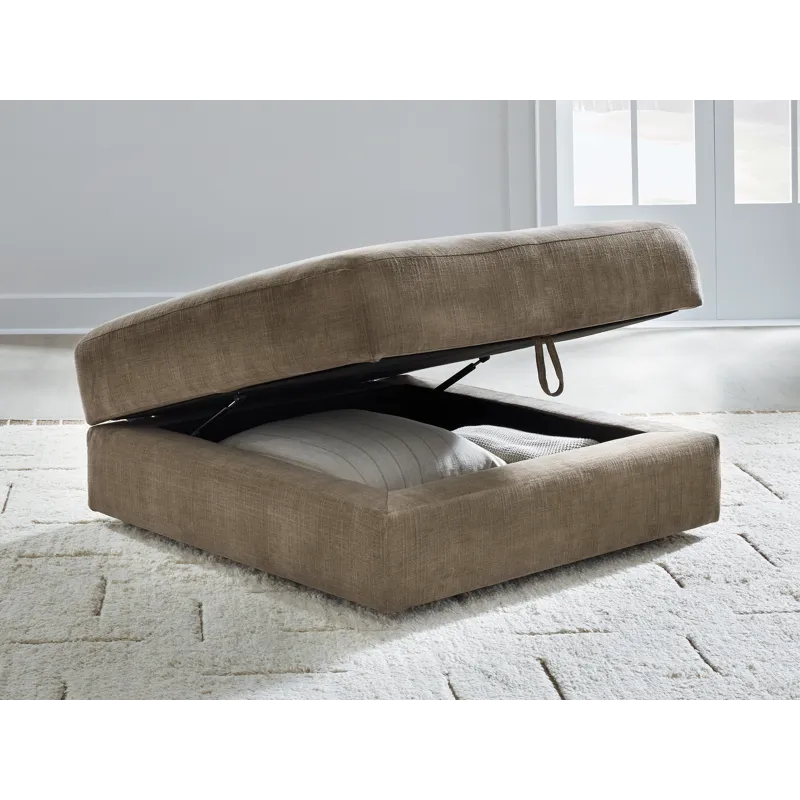 Camellia-Court Ottoman With Storage