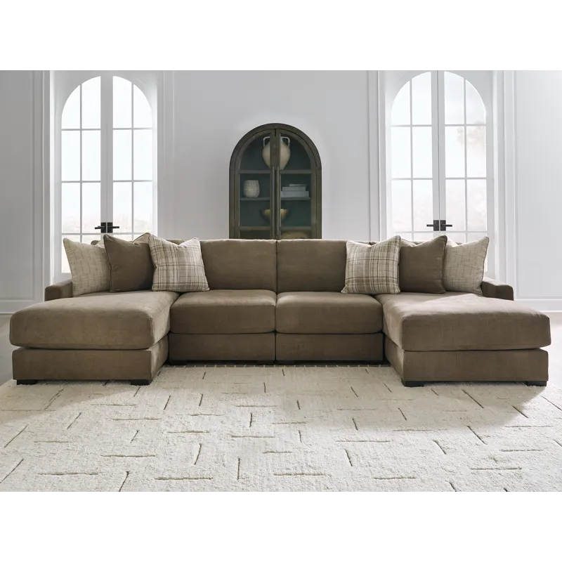 Camellia-Court 4-Piece Double Chaise Sectional