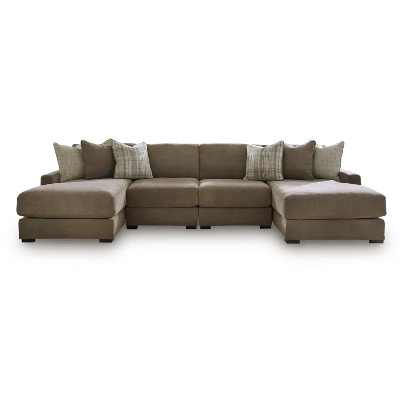 Camellia-Court 4-Piece Double Chaise Sectional