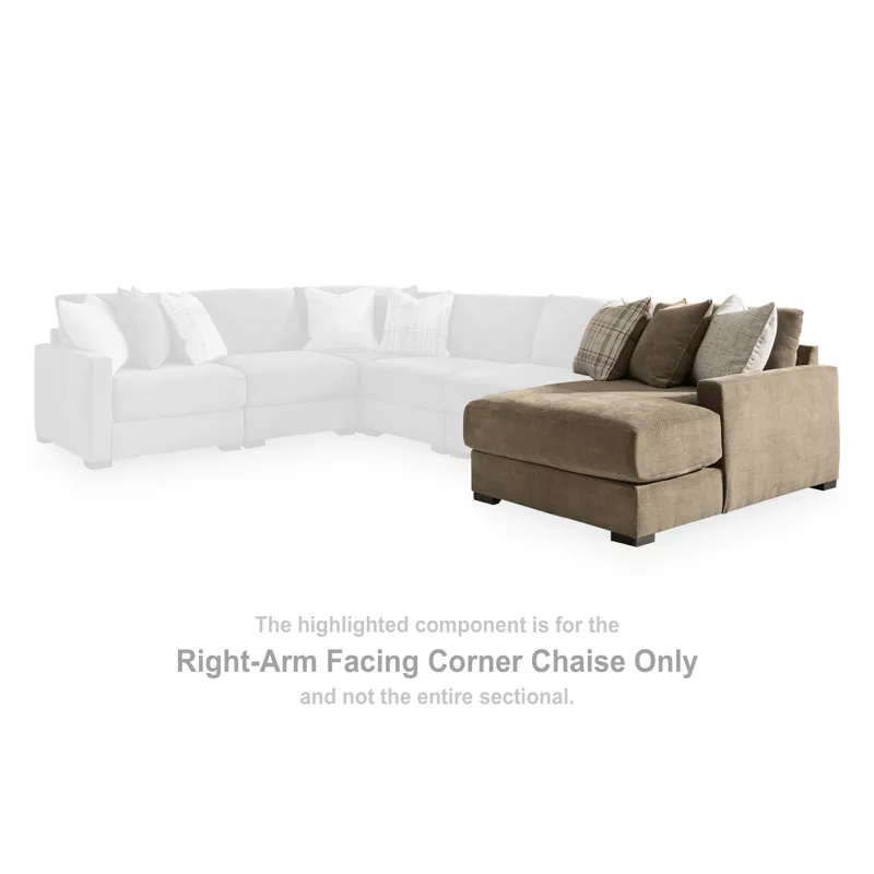 Camellia-Court Right-Arm Facing Corner Chaise