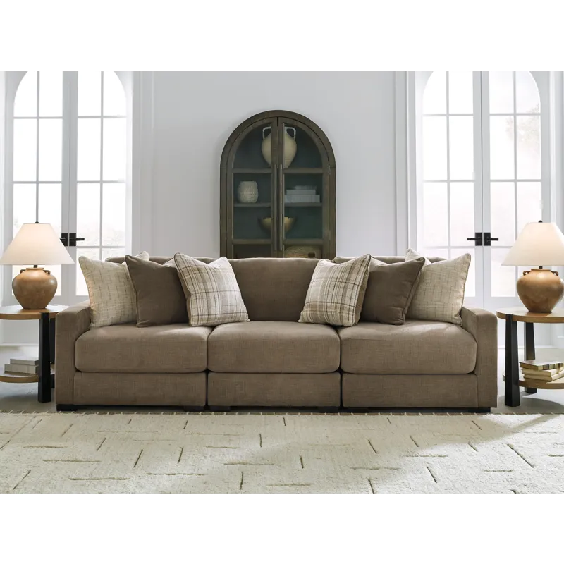 Camellia-Court 3-Piece Sectional Sofa