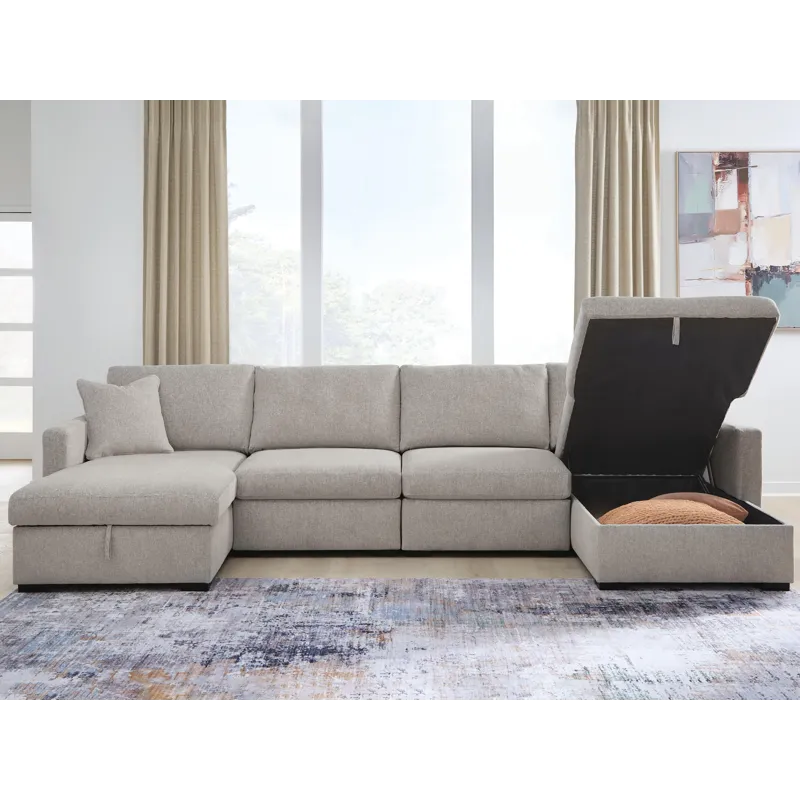 ModMax Luxe 4-Piece Double Storage Chaise Sectional