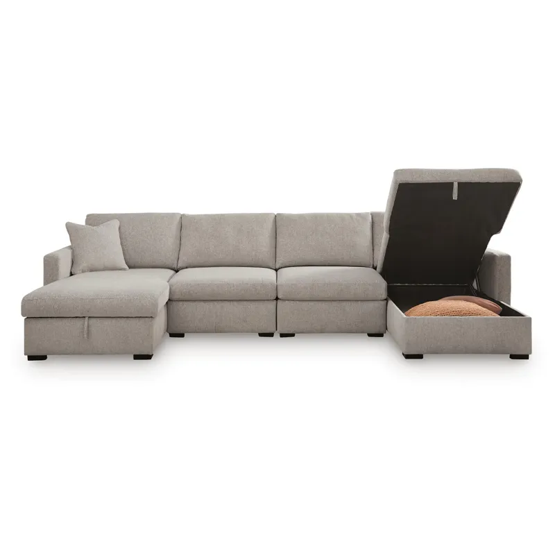 ModMax Luxe 4-Piece Double Storage Chaise Sectional