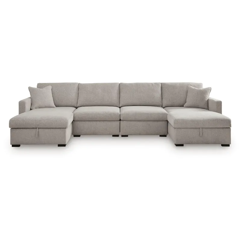ModMax Luxe 4-Piece Double Storage Chaise Sectional