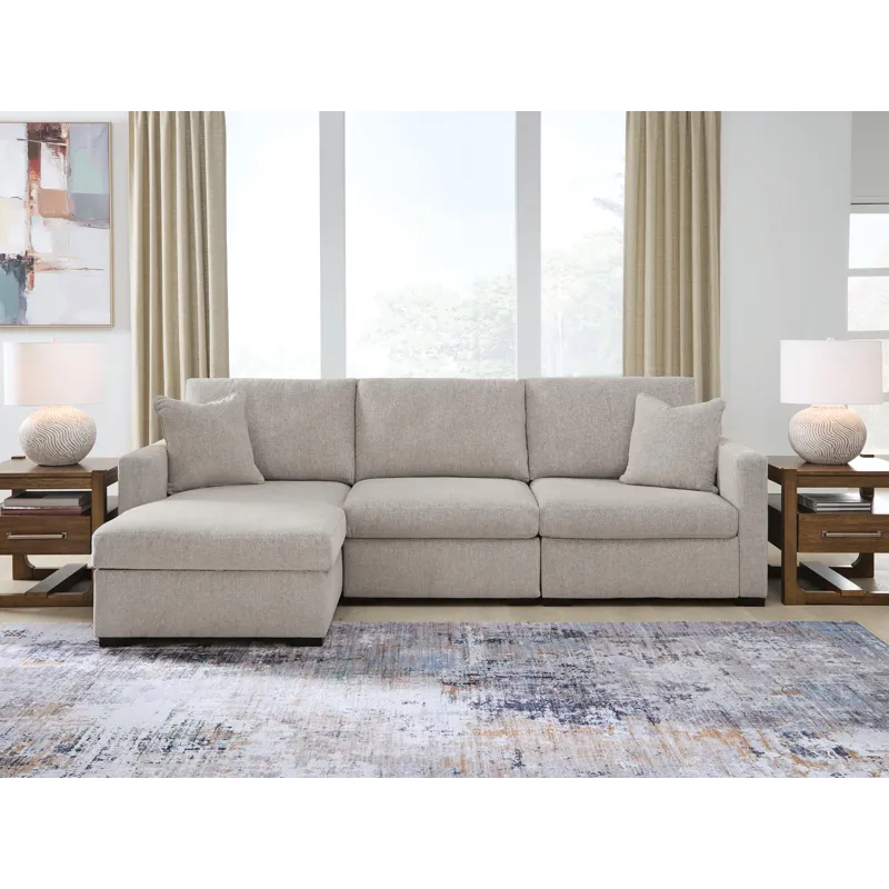 ModMax Luxe 3-Piece Sectional Sofa Storage Chaise