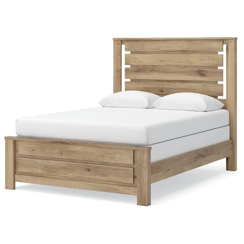 Brozmont Queen Panel Bed, Dresser and Mirror