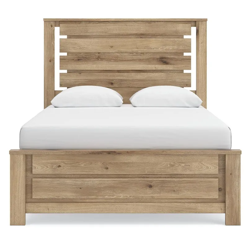 Brozmont Queen Panel Bed, Dresser and Mirror