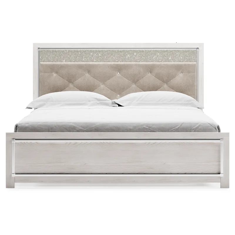 Lawroy King Panel Bed, Dresser, Mirror and Nightstand
