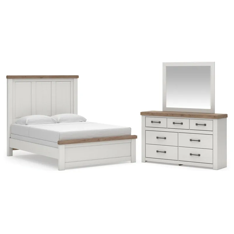 Savonport Queen Panel Bed, Dresser and Mirror