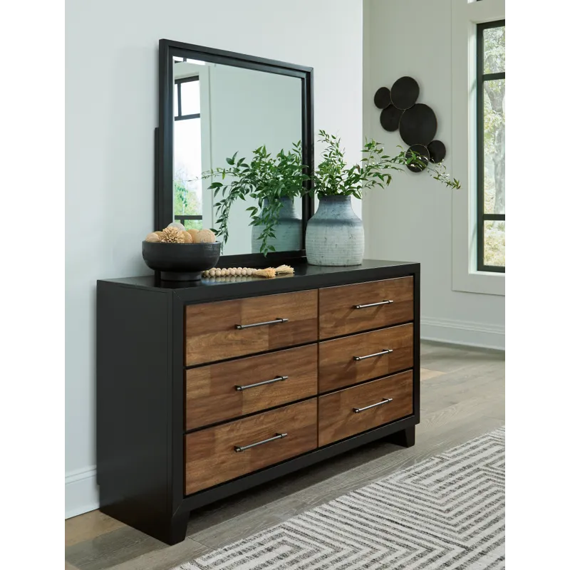 Kraeburn Queen Panel Storage Bed, Dresser and Mirror