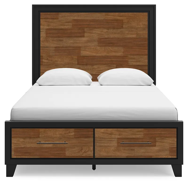 Kraeburn Queen Panel Storage Bed, Dresser and Mirror