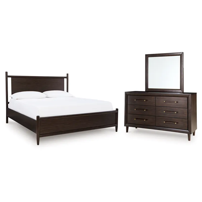 Dantenton Queen Panel Bed, Dresser and Mirror