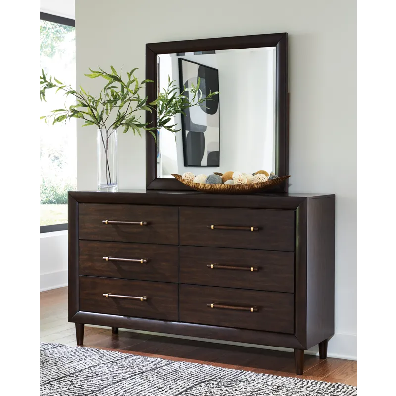 Dantenton Queen Panel Bed, Dresser and Mirror