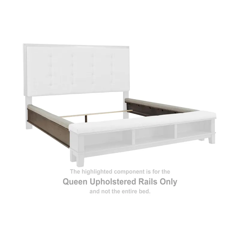 Hallanden Queen Upholstered Rails