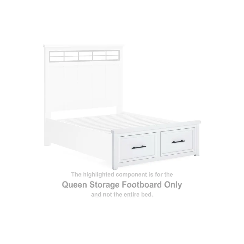 Ashbryn Queen Storage Footboard