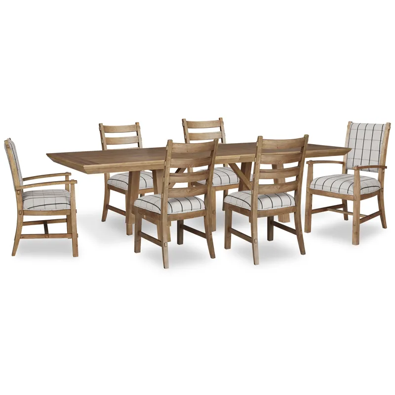 Ridgester Extension Dining Table, 2 Arm Chairs and 4 Side Chairs