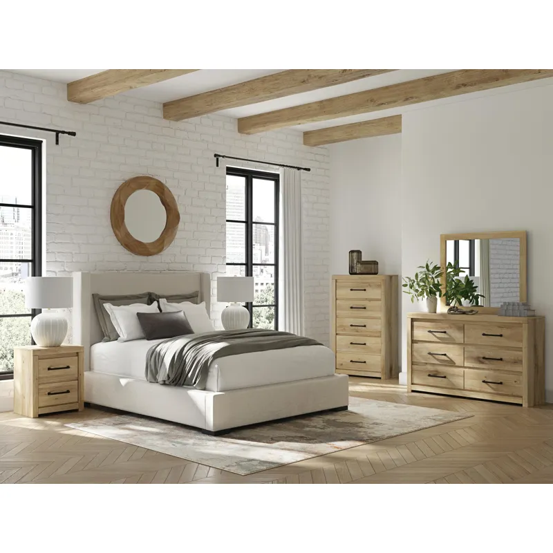 Brozmont Queen Upholstered Storage Bed