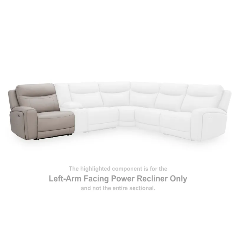 Gravier Left-Arm Facing Power Recliner
