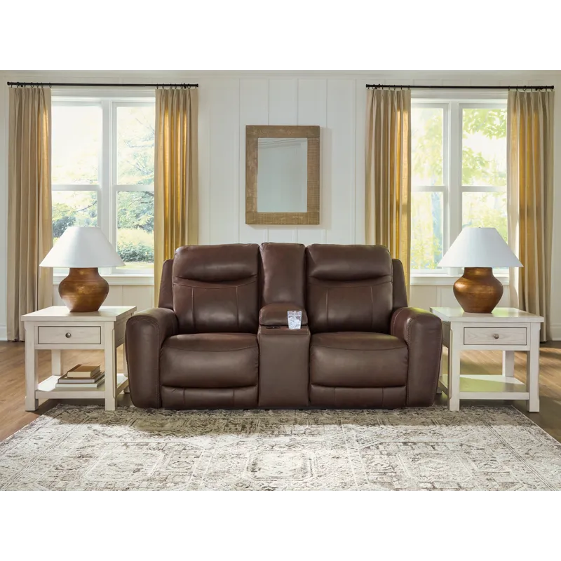Gravier Power Reclining Loveseat with Console