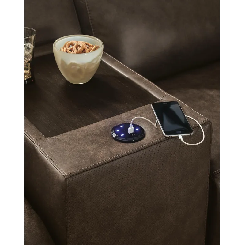 ModZ 6-Piece Power Reclining Sectional with Audio Console