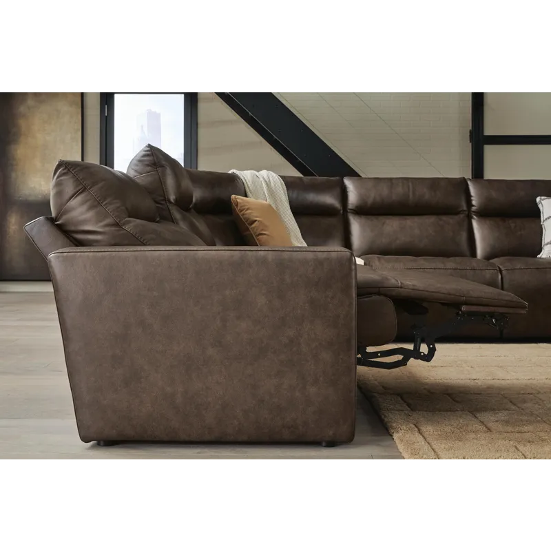 ModZ 6-Piece Power Reclining Sectional with Audio Console