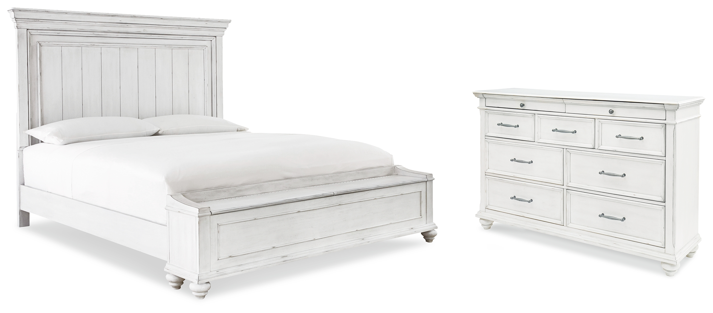 Kanwyn King Storage Panel Bed and Dresser B777B24 by Benchcraft at