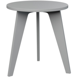 Nordic Round End Table - Fog